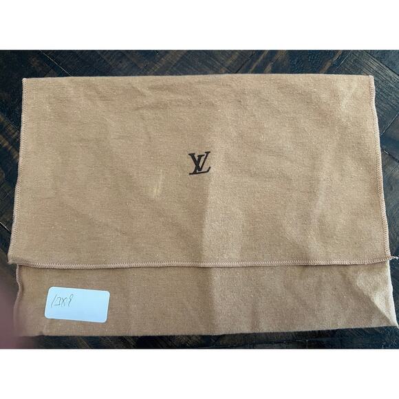 Louis Vuitton Brown Fold Over Envelope Dust Bag 13" x 9" - Picture 1 of 2